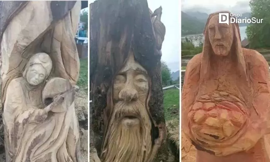 Vuelve exitosa muestra de esculturas al lago Maihue
