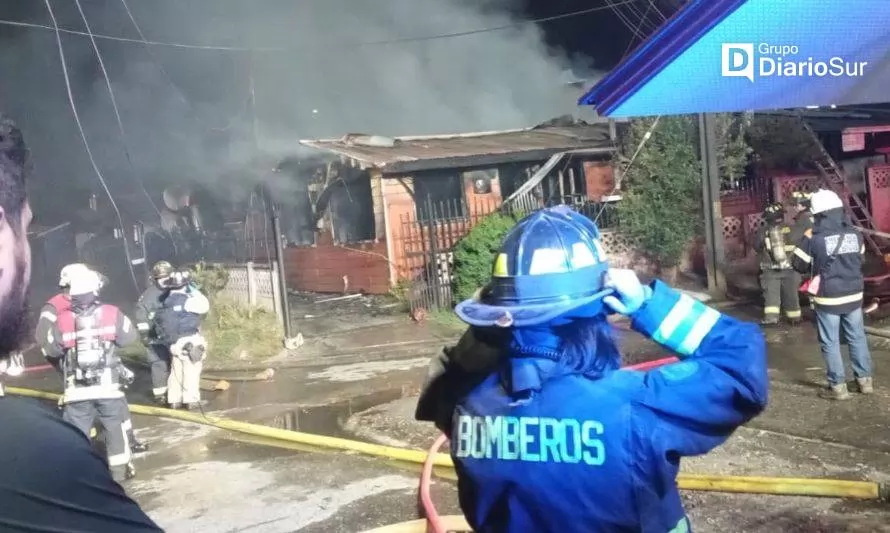 Una víctima fatal: incendio en Las Ánimas consumió cinco inmuebles