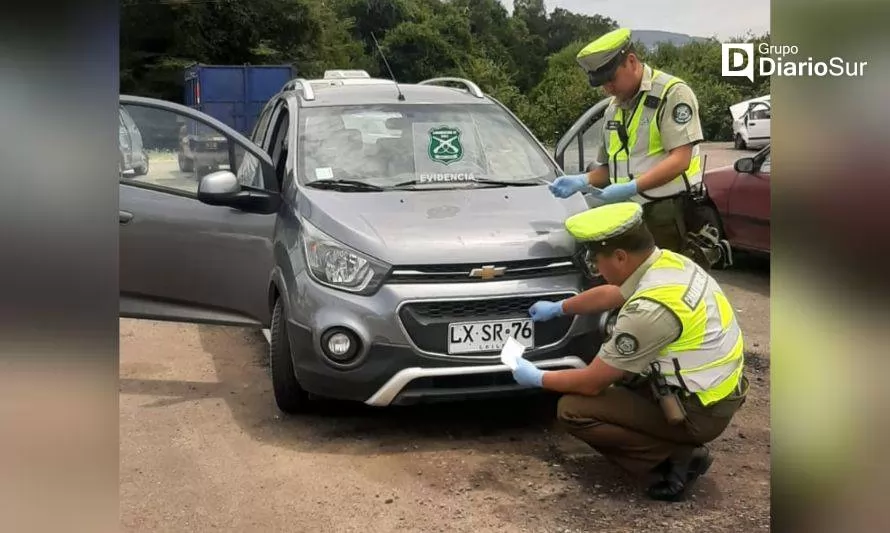 En Paillaco recuperan vehículo robado en la Región Metropolitana