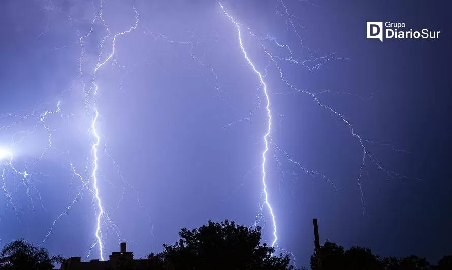 Pronostican tormentas eléctricas para las comunas cordilleranas de Los Ríos