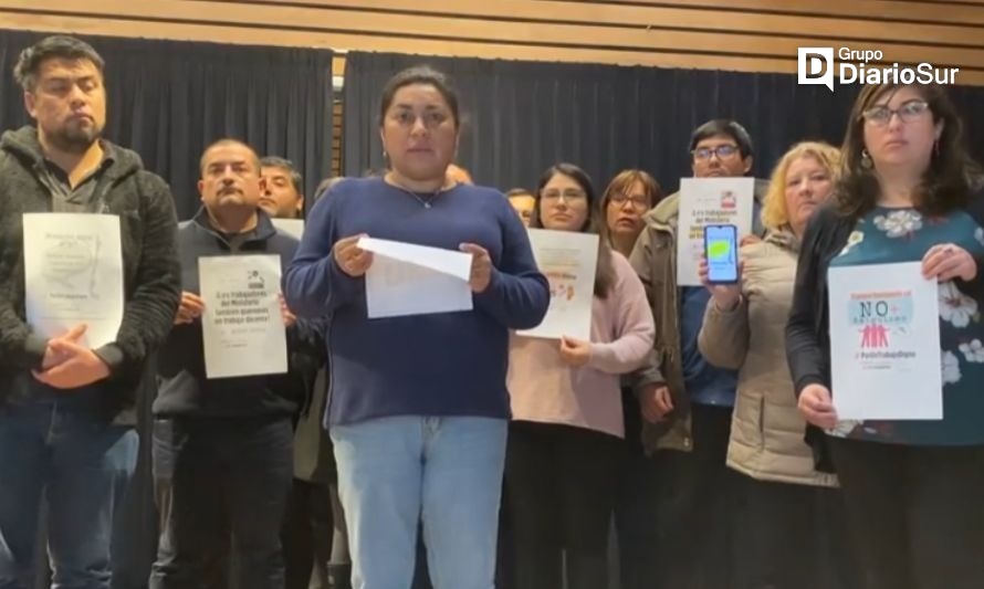 Declaración de Anfucultura a través de su dirigente, Katherine Zúñiga. Crédito: Anfucultura Los Ríos en Facebook.