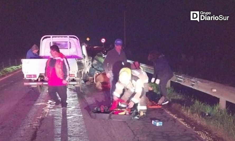 Un lesionado deja accidente en Río Bueno