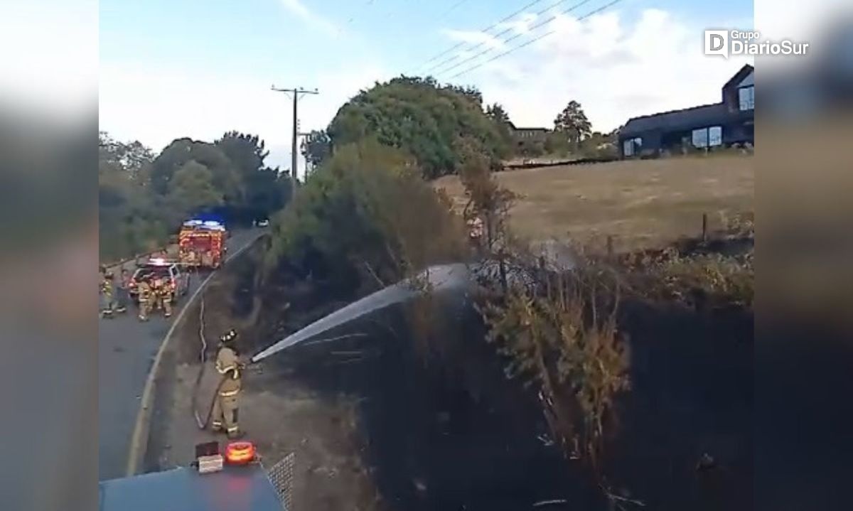 Controlado el incendio de pastizales en el sector Riñihue