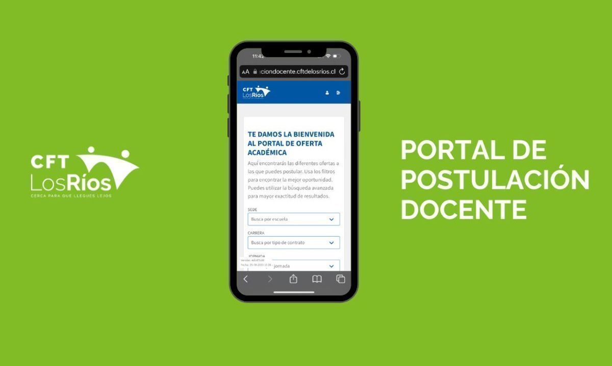 CFT de Los Ríos lanza Portal de Postulación Docente y busca profesores para 2024
