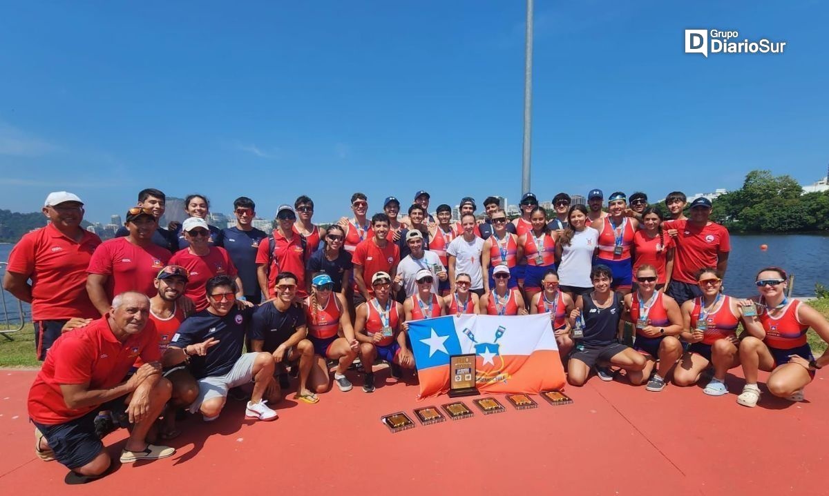 Chile volvió a ser campeón sudamericano con remeros de Los Ríos