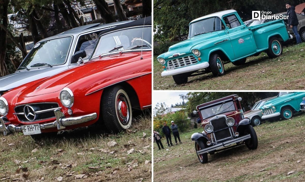 Autos antiguos se robaron las miradas durante Expo Cervezas y Sabores de Mariquina