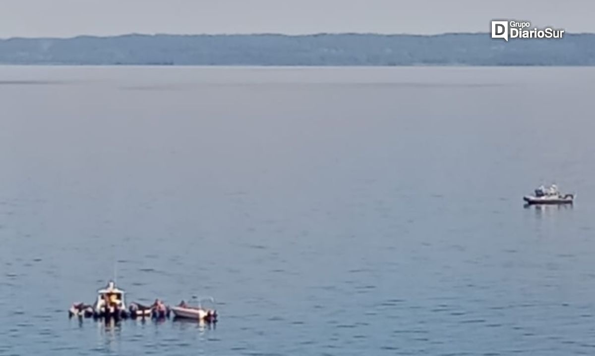 Inician rescate de cuerpo hallado a más de 70 metros de profundidad en el lago Ranco