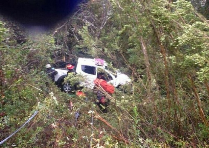 Paillaquino conducía la camioneta que cayó a una quebrada de 7 metros en el sector Casablanca