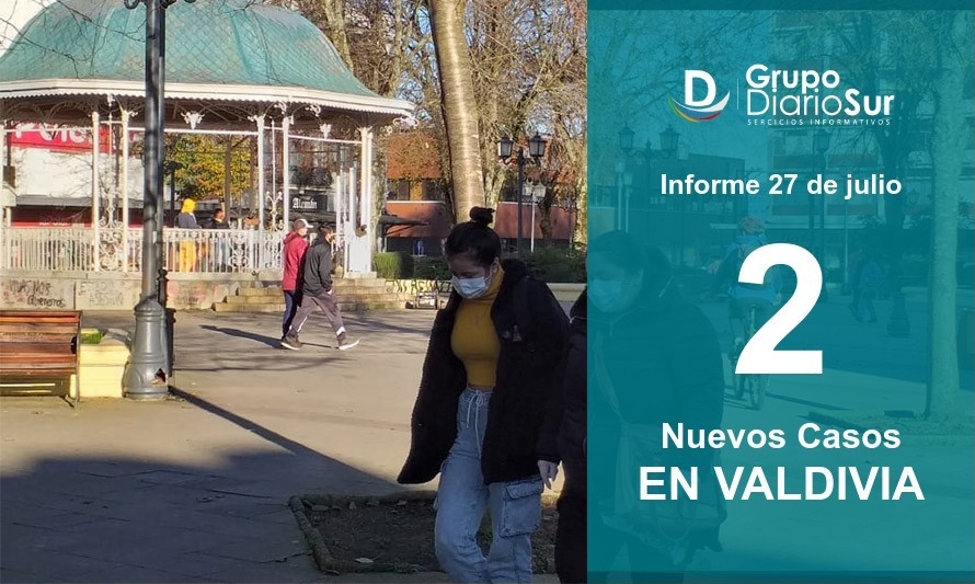 Lunes 27 de julio: Valdivia suma 2 casos de Covid-19