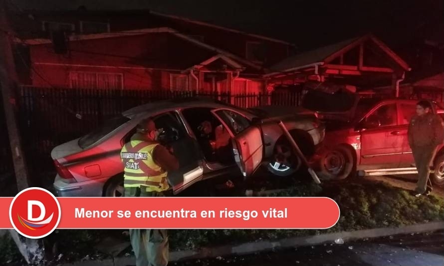 Conductor en estado de ebriedad atropelló a madre e hijo en Valdivia