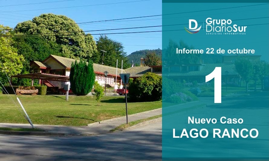 Lago Ranco suma 1 nuevo caso este jueves