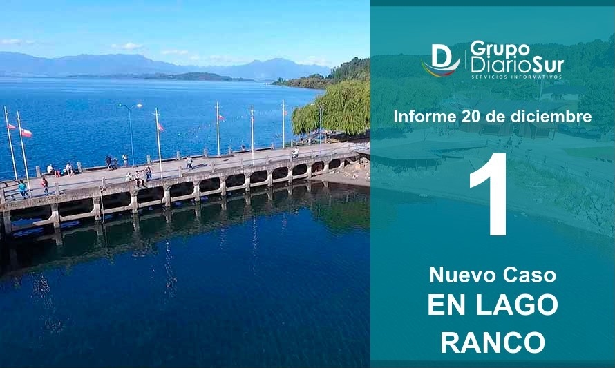 Hombre de 30 años es el único caso en Lago Ranco este domingo