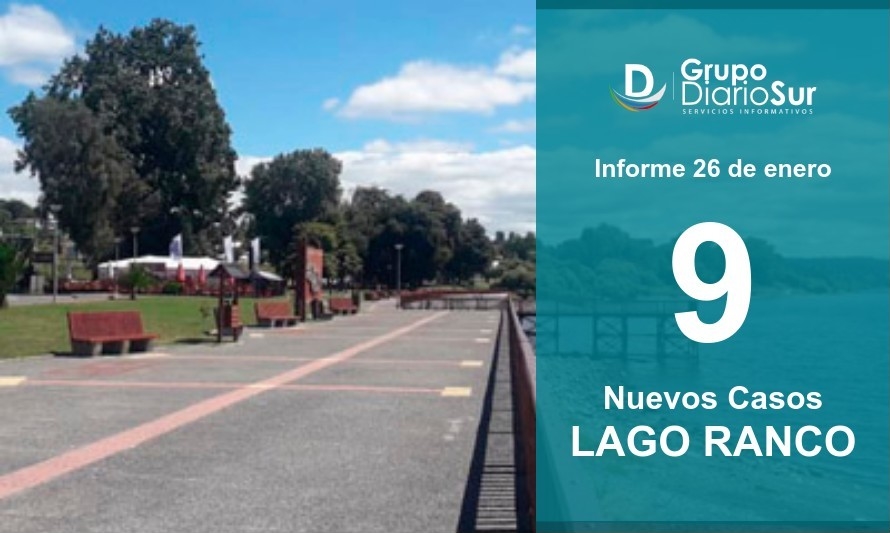 Leve alza de casos diarios en Lago Ranco y una baja de casos activos