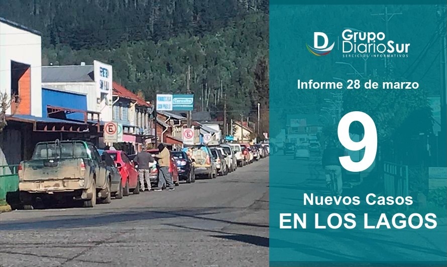 Los Lagos sumó 9 contagios pero disminuyó casos activos