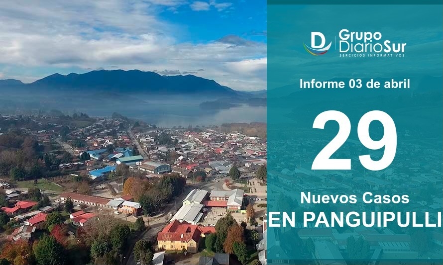 Panguipulli reportó 29 contagios y 3 nuevos fallecidos