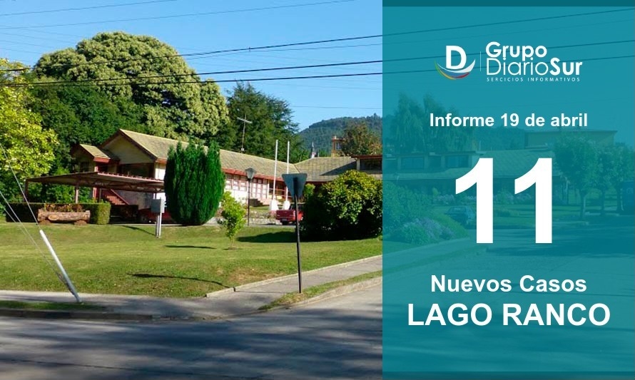 Lago Ranco sigue al alza y suma 11 contagios este lunes