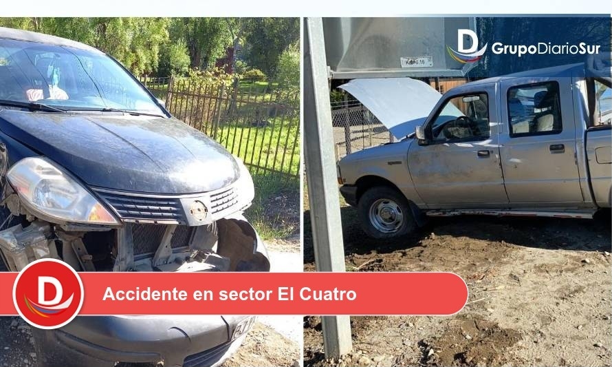 Los Lagos: Camioneta perdió dirección mientras remolcaba vehículo