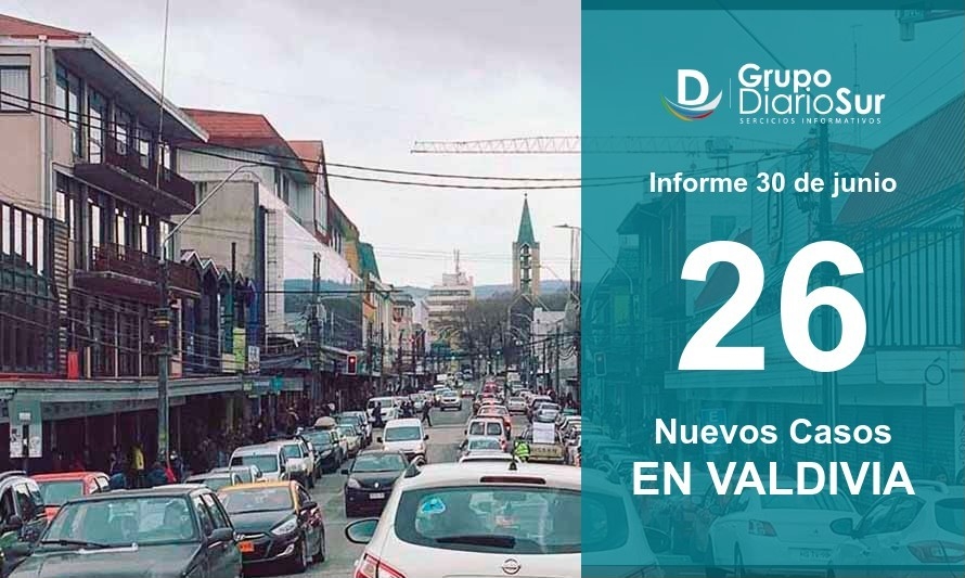 Con menos test, Valdivia reduce contagios diarios a 26 en esta jornada 