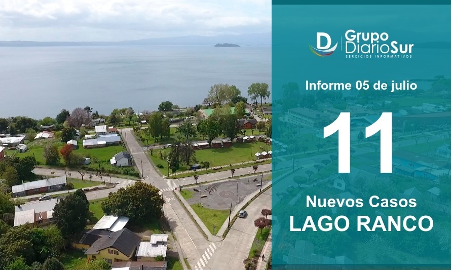 Lago Ranco no logra bajar sus contagios y suma 11 nuevos casos 