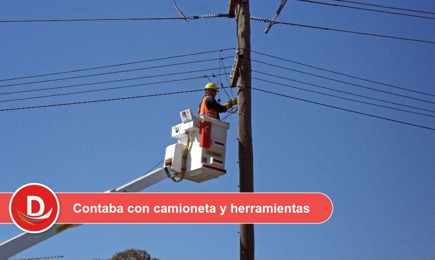 Se disfrazaba de trabajador de Cía. telefónica para robar cables con total impunidad