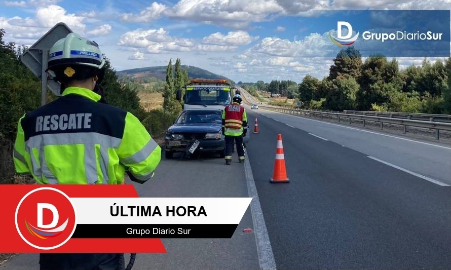 Accidente vehicular en Ruta 5 Sur de Paillaco