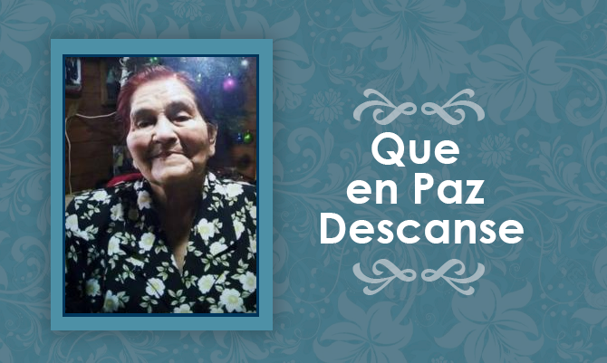Falleció Celmira Filcun Vidal (Q.E.P.D)