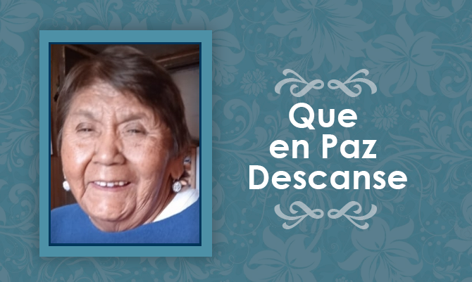 [Defunción] Falleció Sra.Matilde Uberlinda Huichal Nahuelpán Q.E.P.D