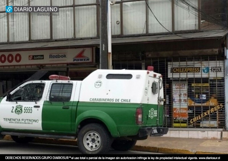 Robo en local comercial se registró en la comuna de Los Lagos