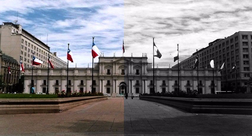 Las dos caras de La Moneda