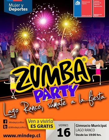 Este viernes es de Zumba en Lago Ranco